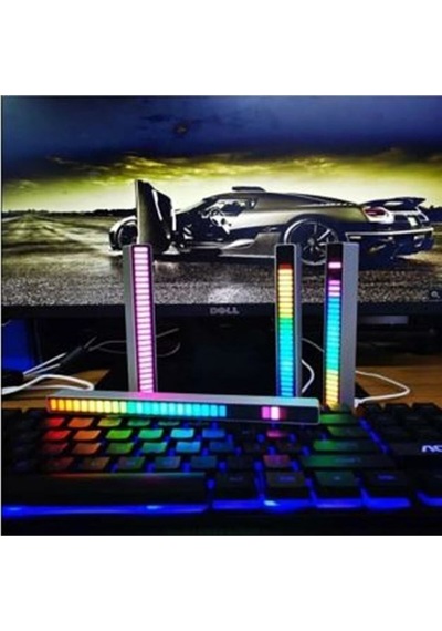 Rgb Sese Duyarlı Müzik Ses Ritim Işığı Taşınabilir Ev-araba-masaüstü Ekolayzer Led Çubuk Lamba