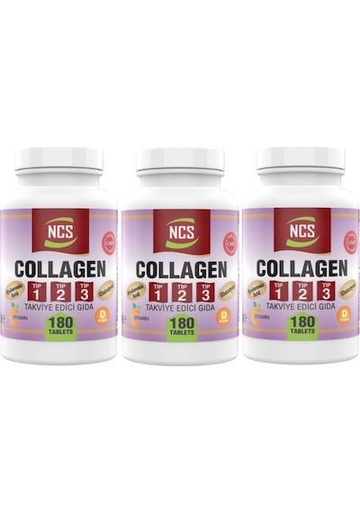Hidrolize Collagen Tip 1-2-3 Glutatyon Vitamin C 180 X 3 Kutu