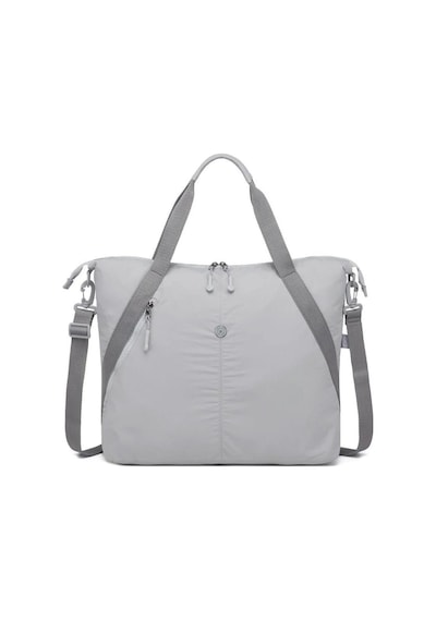 Smart Bags Mikro Poly Kumaş Büyük Boy Kadın Omuz Çantası GRİ