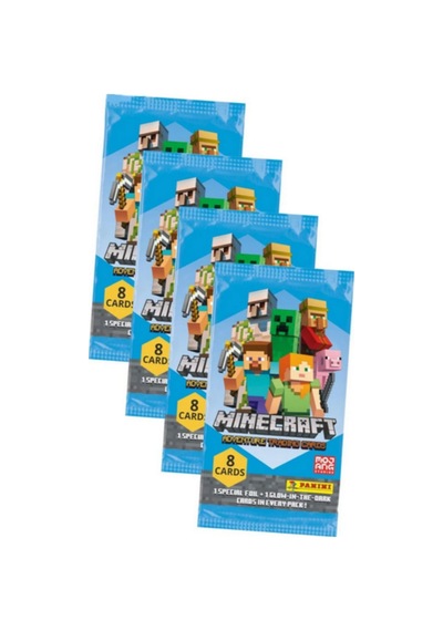 Panini Minecraft Trading Kart - 4 Paket