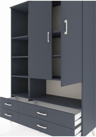 Hyperion Dolap 8 Raflı 4 Çekmeceli 2 Kapaklı 132x44x195 Antrasit-antrasit/antrasit Antrasıt/antrasıt - Antrasıt Hyperion Dolap 8 Raflı 4 Çekmeceli 2 Kapaklı 132x44x195 Antrasit-antrasit/antrasit Antrasıt/antrasıt - Antrasıt