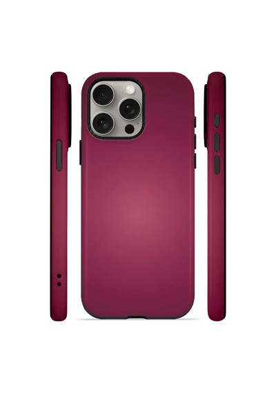 Velvoria Valestra Berry Glow Gradient Apple iPhone Uyumlu 15 Pro Darbe Korumalı Kılıf Valestra Select - Berry Glow Gradient