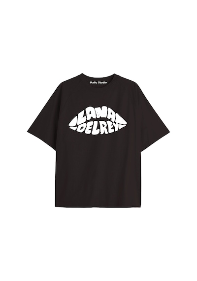 Kalic Studio Lana Del Rey Oversize T-shirt Kod17 Siyah-17