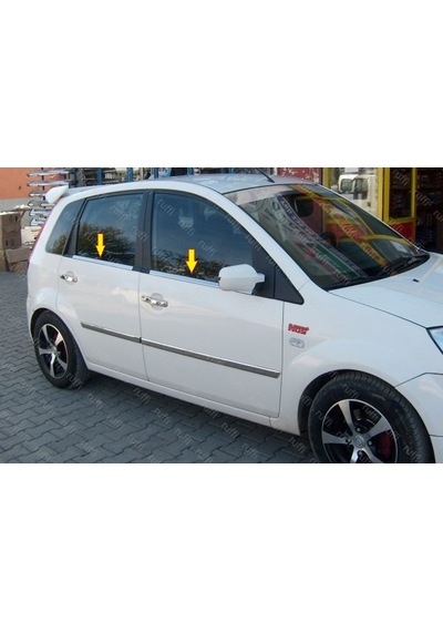 Ford Fiesta Krom Cam Çıtası 4 Prç. 2002-2008 P. Çelik Ford Fiesta Krom Cam Çıtası 4 Prç. 2002-2008 P. Çelik
