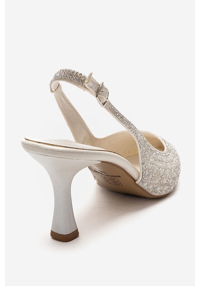 Luvishoes Lınnea Sedef İncili Kadın İnce Topuklu Abiye Ayakkabı