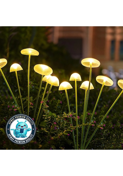 Upway Jellyfish Güneş Enerjili 6 Led Işıklı Dekoratif Bahçe Peyzaj Lambası