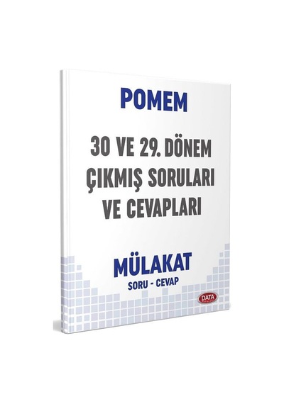 Data Pomem 30 Ve 29. Dönem Mülakat Çıkmış Soruları Ve Cevapları Data Yayınları