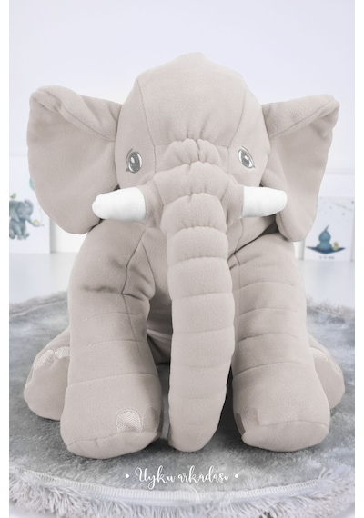 Bej Dev Boy Uyku Arkadaşım Fil Jumbo Boy 60 Cm