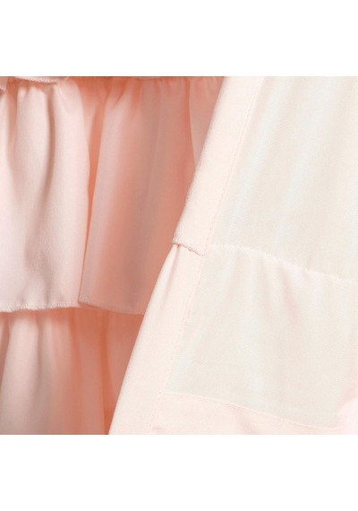 Blush Belle Valance Shabby Chic Style Single Curtain, 18" X 84