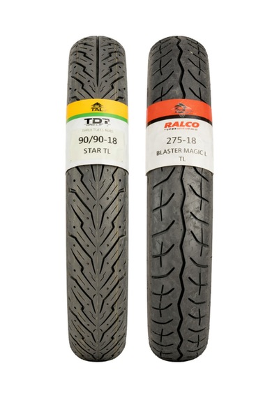 Yamaha Ybr Motosiklet Lastiği 275-18 Tl Ve 90/90-18 Tl