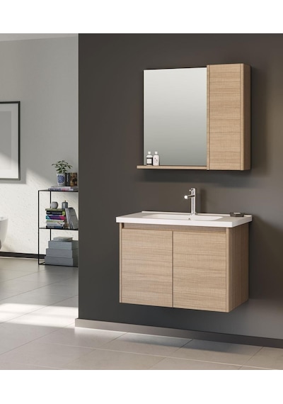 Orka Düden 80 Cm Mdf Kapaklı Meşe Banyo Dolabı Alt Modül Lavabo Meşe Orka Düden 80 Cm Mdf Kapaklı Meşe Banyo Dolabı Alt Modül Lavabo Meşe