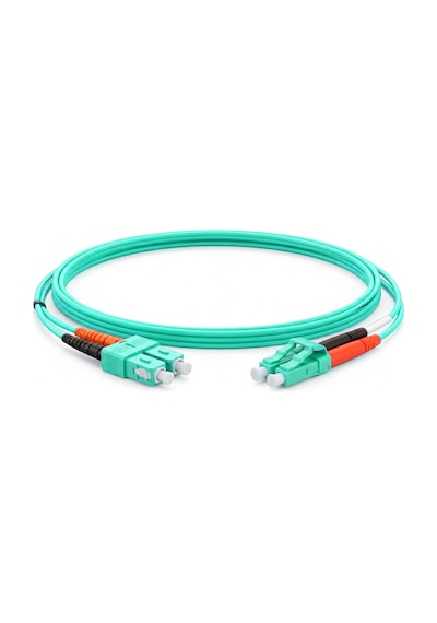 Alfafonet Sc/pc-lc/pc Multimode Om3 Dupleks 1 Metre Fiber Patch Cord