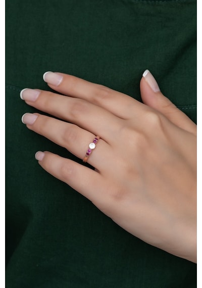 Gümüş Prenses Yüzük Rose Gold Kaplama 925 Ayar Gümüş Rose Gold (511780075)