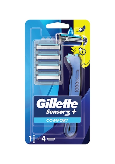 Gillette Sensor3 Plus Comfort Tıraş Makinesi + 4'lü Yedek Başlık 06638917