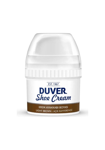 Duver Kendiliğinden Parlaklık Sağlayan Açık Kahverengi 60 Ml Krem Ayakkabı Boyası Kahverengi