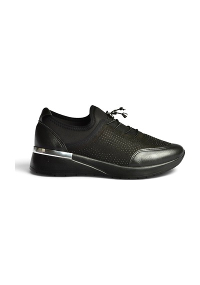Fox Shoes Z301156204 Siyah Kumaş Günlük Kadın Ayakkabı