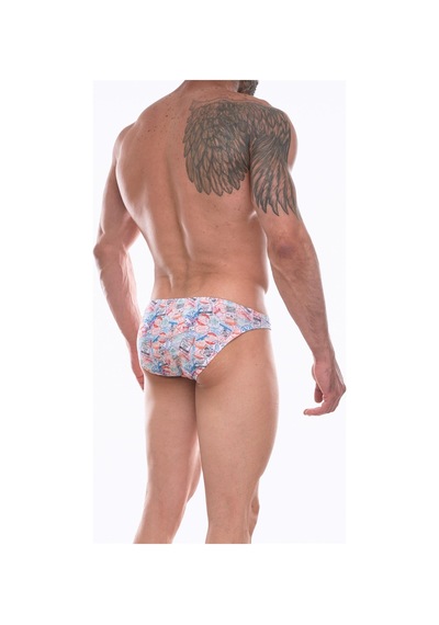 Don Moris Erkek Desenli Slip (Dm072261) Gri Melanj