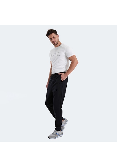 Slazenger KAYETAN Erkek Cepli Siyah Eşofman Altı
