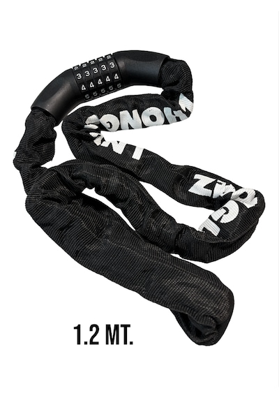Motosiklet/elektrikli Scooter/bisiklet Uyumlu Şifreli Zincir Kilidi 1.2 Mt 120cm Zincir