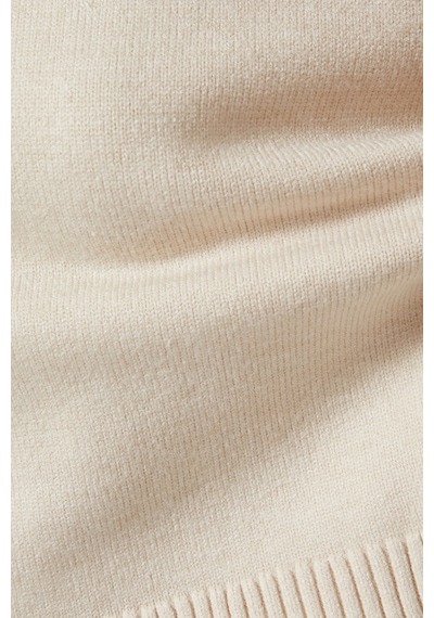 Good American Oversize Crewneck Triko, Rahat - Modern Şık Kadın Kazak Krem