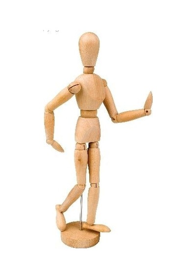 Ahşap Model Mankeni Insan Figürü 20 Cm
