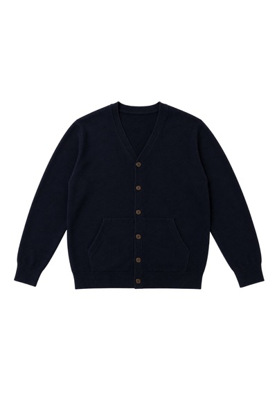 Battalmoda Erkek Büyük Beden Lacivert Cepli Düğmeli Triko Hırka 3xl-4xl-5xl-6xl