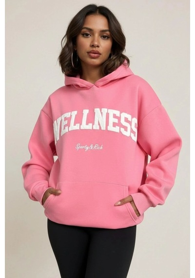 Rovebella Felicità Wellness Oversize Sweatshirt Pembe