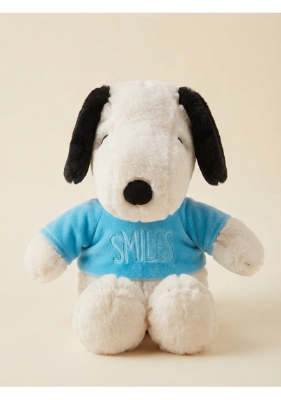 Peluş Köpek Snopyy-30 Cm -mavi Tşhirt'lü Mavi-beyaz