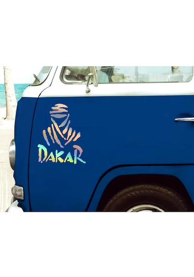 Dakar Sticker - 4x4 Off Road Adventure Sticker - Araba Oto Motosiklet Karavan Cam Sticker - 00074 30x24 Cm