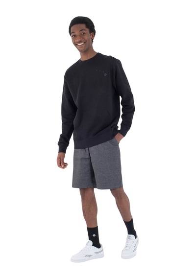 Hurley Hurley Good Kai Tiki Crew Erkek Siyah Sweatshirt Blk