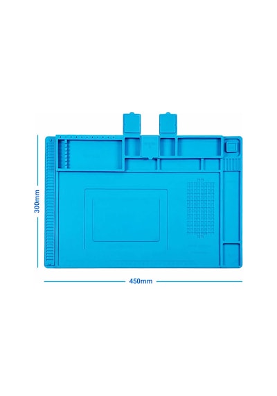 300mm X 450mm Silikon Lehimleme Matı Telefon Laptop Saat Onarım Tamir Antistatik Isıya Dayanıklı