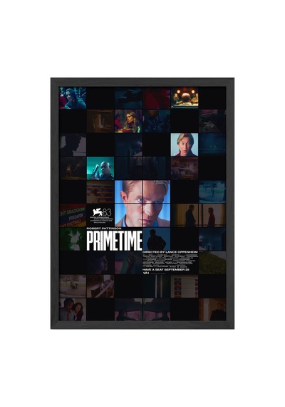 Primetime Siyah Ahşap Çerçeveli Poster, Dekoratif Film Duvar Tablosu