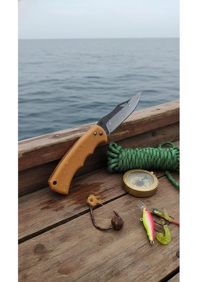 Kamp Çakısı: Sarı Plastik Saplı - Yüksek Performanslı, Ergonomik Ve Çok Yönlü Outdoor Macera Dostu Genel