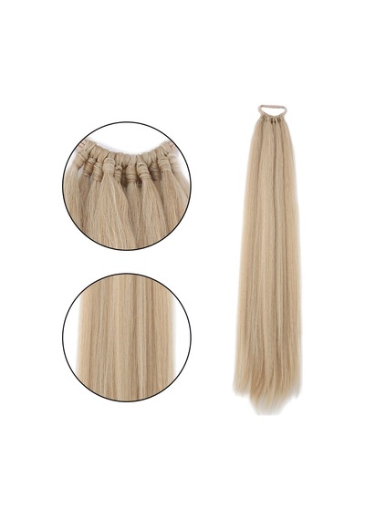 Lastik Tokalı At Kuyruğu Düz / Balköpüğü Platin Röfle - Elm-01-740068 Çok Renkli