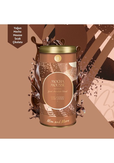 Mocha Mousse Hot Chocolate - Krem Çikolatalı Sıcak Çikolata, Tin,