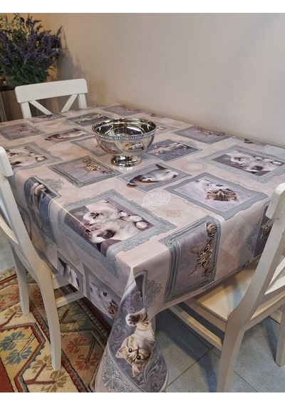 Elyaflı Pvc Masa Örtüsü Modern, Dayanıklı, Silinebilir Ve Şık Görünüm Mrl221 Mavi