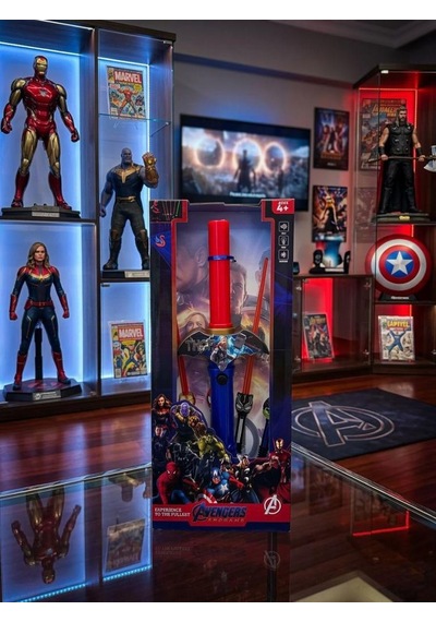 Şimşek Tanrısı Kahramını Temalı Işıklı Sesli Sensörlü Oyuncak Silahı Thor