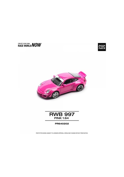 Pop Race 1/64 Rwb 997 - Pink