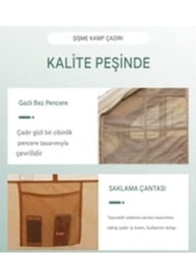 12 Kişilik 4 Mevsim Şişme Kamp Çadırı 300x400x210 Çok Renkli