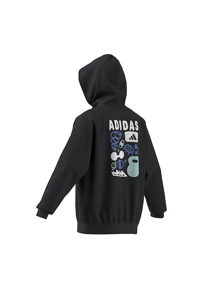 Adidas Erkek Gri Sweatshirt Gfx Hoodıe Jx1811 Gri