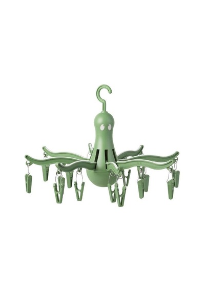 Ikea Pressa 16 Mandallı Katlanabilir Çamaşır Kurutma Askısı 40 X 26 Cm Yeşil