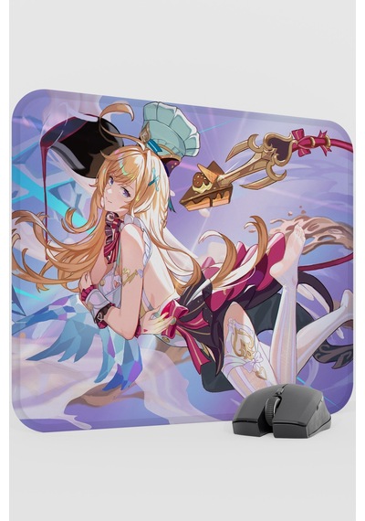 Escoffier Genshin Impact Anime Gacha V1 - 48x40 Xl Gaming Mouse Pad Fare Altlığı