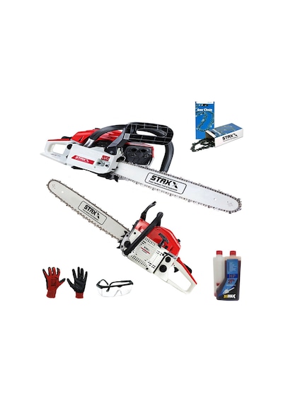 Staxx Benzinli Testere 4.3hp 52cc Ağaç Kesme Motoru Zincir-yağ