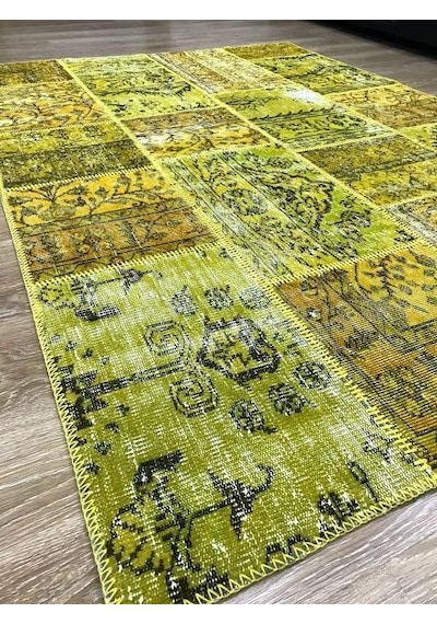 Hoom Rugs Patchwork Sarı Kb El Dokuma Kilim