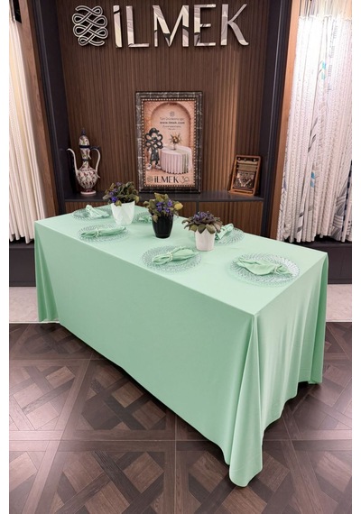 Dertsiz Dikdörtgen Masa Örtüsü 320x220cm - Dikişsiz Ütü İstemez - Düğün Davet Organizasyon Otel Restoran Açık Mint Açık Mint Dertsiz Dikdörtgen Masa Örtüsü 320x220cm - Dikişsiz Ütü İstemez - Düğün Davet Organizasyon Otel Restoran Açık Mint Açık Mint