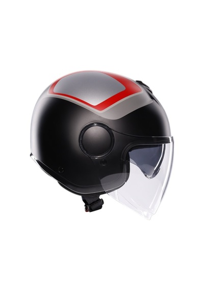 Agv Eteres Scaglıerı Matt Frey Açık Kask Kırmızı Siyah