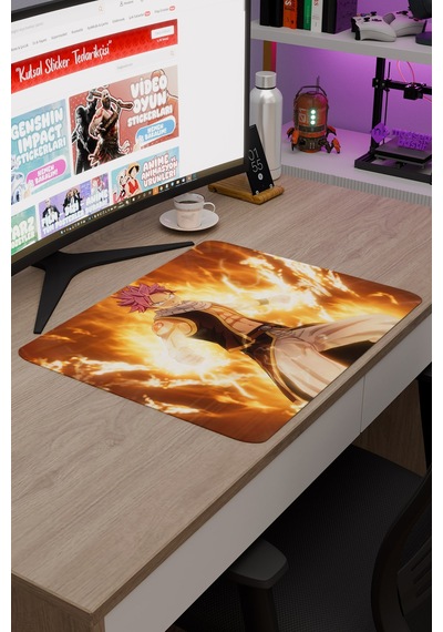 Fairy Tail Anime V1 - 48x40 Xl Gaming Kauçuk Kaymaz Taban Mouse Pad Fare Altlığı