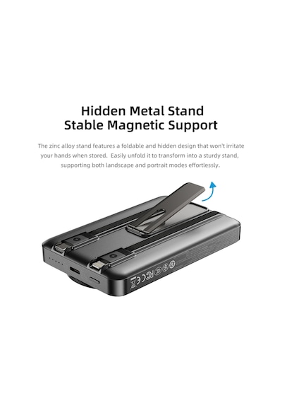 P50 10.000 Mah 5-in-1 Pd20w Magsafe Powerbank BEYAZ