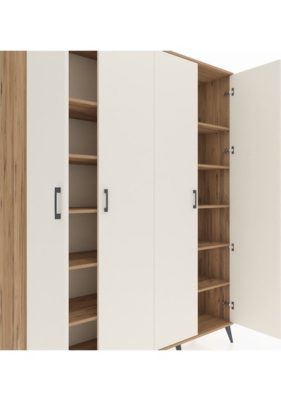Hyperion Gardrop 10 Raflı 4 Kapaklı 176x44x221 Çam-aytaşı/çam Aytaşı/çam Hyperion Gardrop 10 Raflı 4 Kapaklı 176x44x221 Çam-aytaşı/çam Aytaşı/çam
