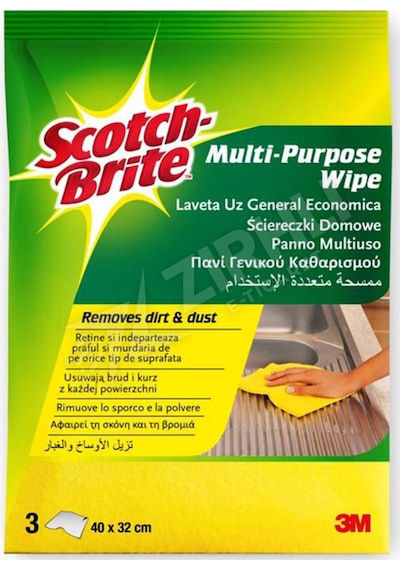 Scotch Brite Genel Kullanım Amaçlı Renkli Temizlik Bezi 3'lü Çok Renkli